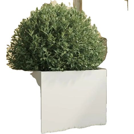 Jardinières en acier Corten, résistantes aux intempéries, design durable, 32 x 30 x 29 cm-a (1/2)