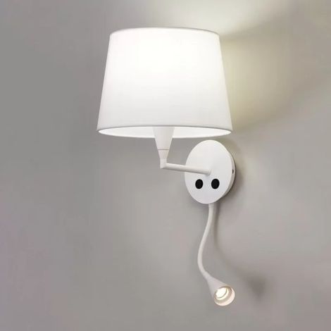 Acb A32721B - Aplique "Lisa" - E27 1x20W / 1x3W LED - Blanco