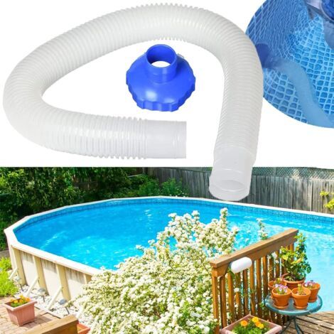 Adaptateur et Tuyau pour Skimmer de Piscine, 70cm 1.5in In-tex 25016 Tuyau et Adaptateur pour écumoire de Piscine Kits D'écumoire pour Piscines Hors Sol pour In-tex Best-way (1/5)