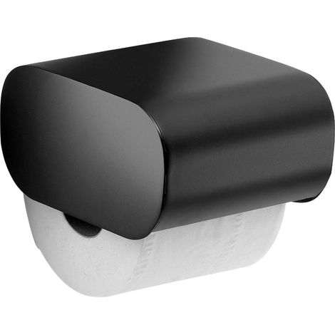 GEDY 32251400000 Portarrollo con Tapa Negro Mate - ref: 32251400000