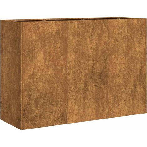 vidaXL Planter Rusty 120x40x80 cm Weathering Steel