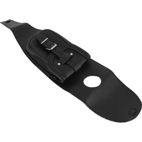 Housse de réservoir d'essence en cuir PU pour moto, avec pochette intégrée, accessoire moto noir (1/5)