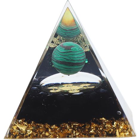 Pyramide en Cristal Naturel de 6cm - Décoration Unique et Artisanale pour Bureau ou Intérieur (1/5)
