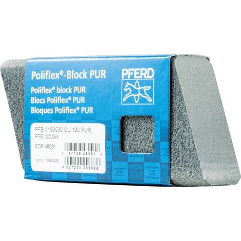 PFERD Poliflex Schleifblock 30x60x115 mm Bindung PUR SIC120 für Feinschliff und Finish (1/5)