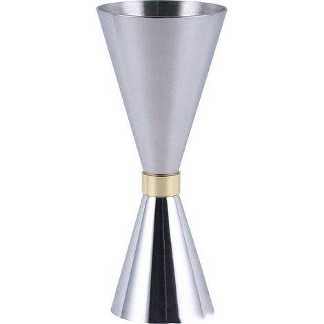 Doseur conique en acier inoxydable durable, idéal pour les boissons, le vin, les cocktails, les tasses à mesurer, les accessoires de bar et de café, revêtement noir, 30/60 ml-AquaForge (1/3)
