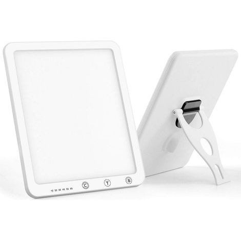 Lampe de luminothérapie 10cm/10000 lux,LED Luminosité et température de couleur Réglables, avec Minuteur, Commande Tactile, fonction de mémoire et Lumière de jour Simulée-Fei Yu (1/5)