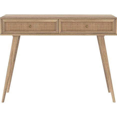 Console en bois de manguier 2 tiroirs - MASALA (1/5)