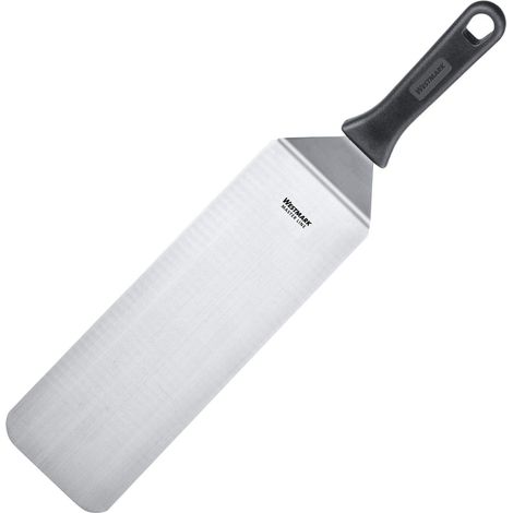 Spatule/Grattoir, Coudée, Flexible, Fermé, Dimensions de la Lame : 9,5 x 27,5 cm, Longueur : 43 cm, Acier Inoxydable/Plastique, Noir/Argent, 13422270 (1/5)