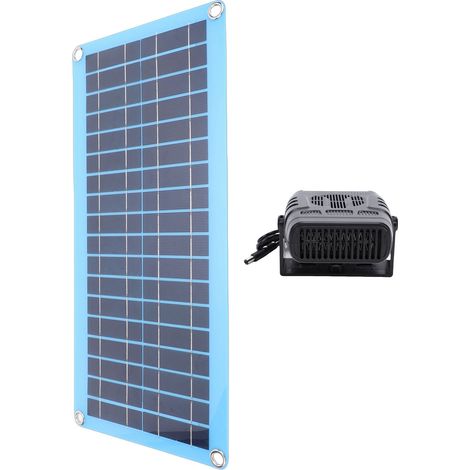 Réchauffeur solaire 30 W nomade auto avec anti-surchauffe séchage chauffage niche poulailler serre à air chaud (1/5)