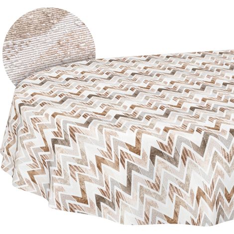 Nappe enduite Zigzag Ovale 240x140 cm intérieur/extérieur (1/5)