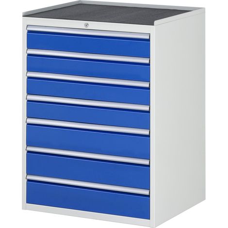 Rau Schubladenschrank m. Anti-Rutsch-Matte 7 Schubl.-XL 4x120 3x150mm (1/5)