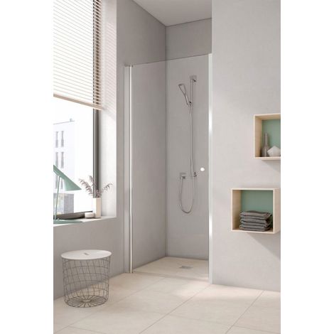 Aloni Duschtür klar 97-101x1900mm Pendeltür Schwingtür Duschkabine Aloni Duschtür/Nischentür Dusche 100CM 6mm 97-101x1900mm (1/2)