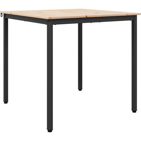 Maison Exclusive - Tavolo da pranzo Naturale 80 x 80 x 75 cm Pino massello