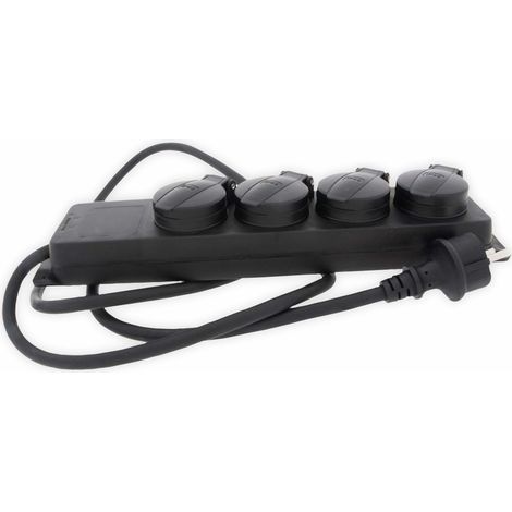 Arcas Outdoor Steckdosenleiste 4-fach, 2 m, 3800W, IP44