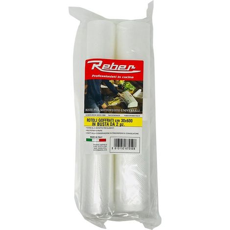 ROTOLO PER SOTTOVUOTO CM.30X600 CONF.2 ROTOLI -6725A