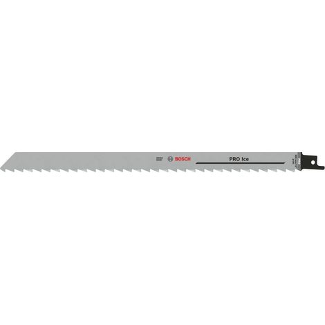 Bosch – Lame de scie sabre S1211K lot de 5 – 300x19x1,25 mm – Acier inoxydable – Pour produits alimentaires congelés