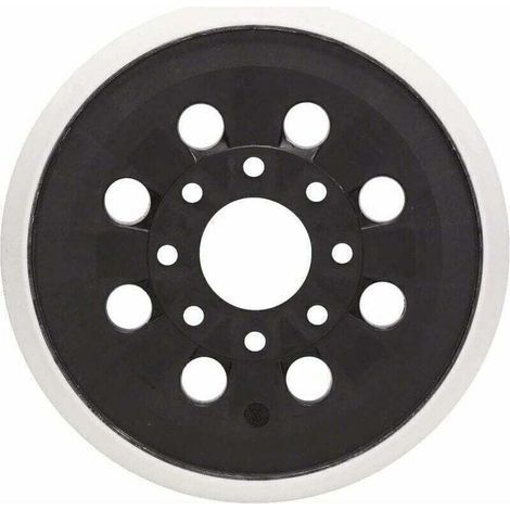 Lot de 2 patins abrasifs de rechange pour ponceuse orbitale, diamètre 127 mm, 8 trous, compatibles avec modèles Bosch GEX et PEX (1/5)