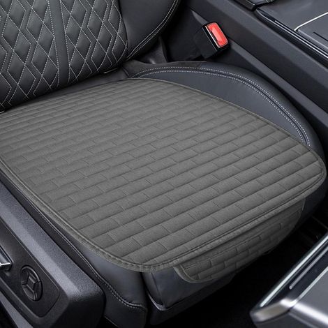 1 Coussin de siège, 60x49 cm, Microfibre de lin, Antidérapant, Respirant, Pour voiture, VUS, Camion (1/5)