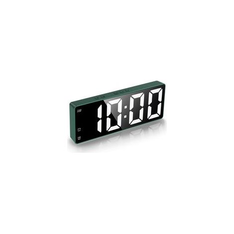 Digitaler Wecker, LED-Uhr, elektronische Tischuhr mit Temperaturanzeige, Reisewecker, 12-/24-Stunden-Anzeige, Digitaluhr für Zuhause/Schlafzimmer. – Crezuo