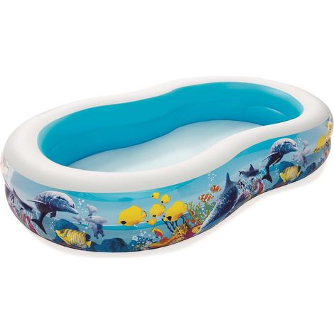 Aufblasbares fischbecken 262 x 157 x 46 cm bestway 54118