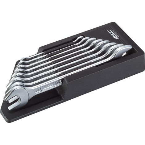 Hazet 450N/8Rs Serie di Chiavi a Forchetta Doppia, Argento, Numero Utensili 8 (1/4)