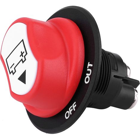 Interrupteur de coupure de batterie 12V/24V Max 50V 50A Continu 75A Pulsatoire, Coupe-Circuit à clé pour Voiture, 4x4, Camion, Véhicule Tout-Terrain, Commande Marche/Arrêt (1/5)