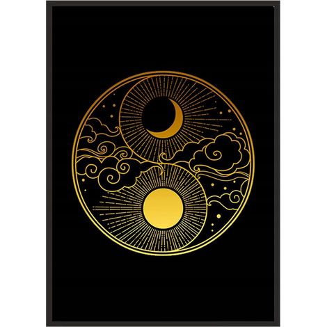 Bildplakat im Rahmen 43x33 cm Tag und Nacht P1159 (1/4)
