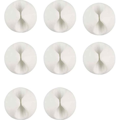 Fascette per cavi, set da 8, mini organizer per cavi, supporto per cavi da scrivania, gestione dei cavi di ricarica domestici - AquaForge (1/5)