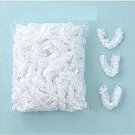 100PCS couvercles alimentaires transparent plastique éLastiques couvercle alimentaire extensible film etirable alimentaire reutilisable protéger les légumes fruit rangement frigo, (1/5)