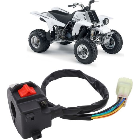 Der linke Lenkerschalter 5FK-83975-11-00 ist kompatibel mit der Yamaha Banshee YFZ350 (Modelle 2002-2006, Teilenummer S0074). (1/5)