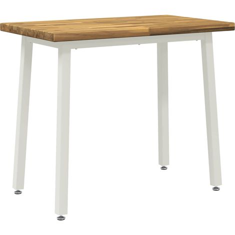 Table à manger carrée 110 x 55 x 75 cm Bois d'Acacia Massif vidaXL