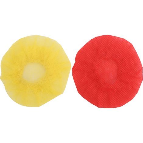 120 Pièces Housses Micro Jetables Anti-Poussière et Anti-Salive pour Microphone, Rouge et Jaune (1/5)