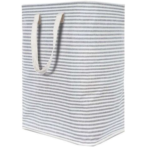 72L Grand Organiser Paniers pour Vêtements Stockage, Cordon Paniers à Linge, Pliable Sac à Linge (1/4)