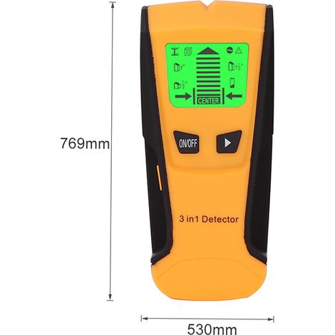 Détecteur de métaux 3 en 1, recherche de goujons en bois, détection de fil sous tension, Scanner mural, détecteur de boîte électrique (1/5)