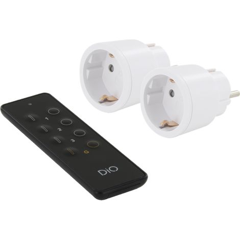 Kit 2 prises nano Schuko + télécommande - Chacon (1/3)