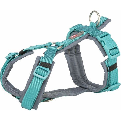 Arnés para Perro Trixie Premium Trekking Grafito Azul claro XL (1/4)