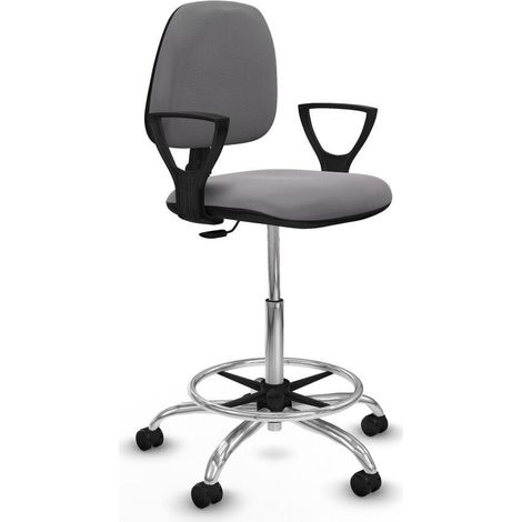 Piqueras y Crespo BFN05RP Chaise de bureau gris confortable (1/3)