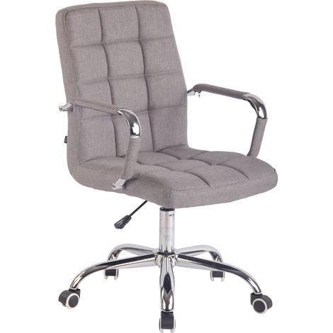 Chaise de bureau élégante en session ergonomique matelassée diverses couleurs colore : Gris (1/5)