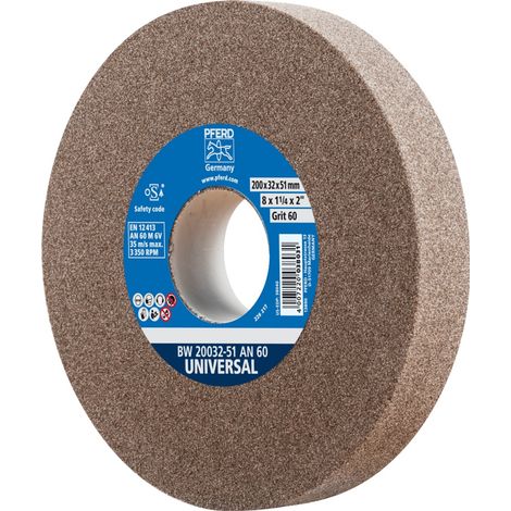 PFERD TOOLS Schleifbockscheibe Ø 200x32 mm Bohrung-Ø 51 mm A60 für universelle Schleifaufgaben (1/5)