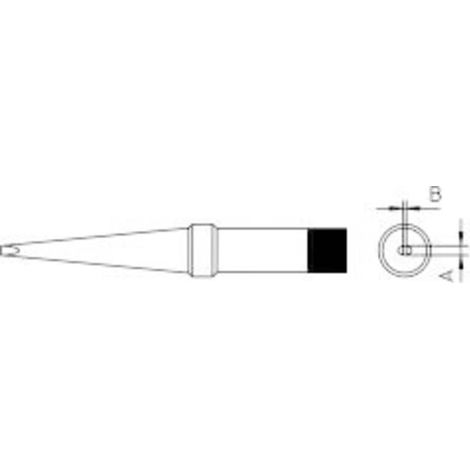 Weller 4PTL7-1 Punta di saldatura Forma oblunga Dimensione punta 2 mm Contenuto 1 pz. (1/3)
