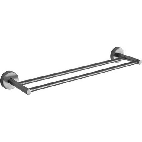 Portasalviette doppia barra 50cm in acciaio inox satinato  MIRA-S kamalu