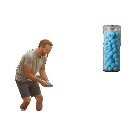 Bolas filtrantes para piscinas, antibacterianas, lavables y reutilizables, azules. (1/2)