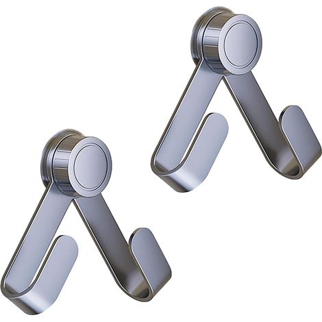 Organizzatore per coperchi di pentole - Portaoggetti da cucina - Porta coperchi regolabile da parete con ventosa - Gancio multifunzione resistente per taglieri e pentole - Confezione da 2 - Grigio