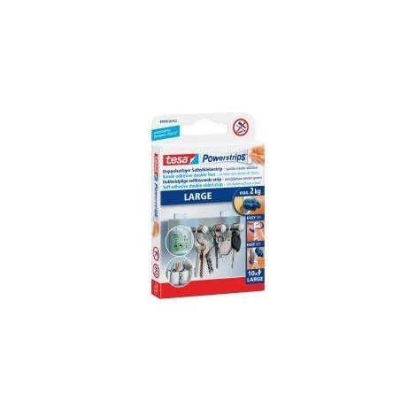 Tesa Powerstrips® LARGE tiras adhesivas blancas