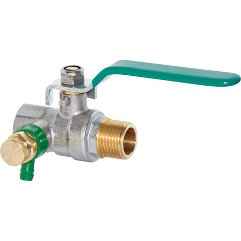 Trinkwasser Kugelhahn 1/2" bis 2" IG-AG langer Hebel DVGW Entleerung
