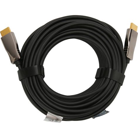 Câble Optique HDMI 4K 18Gbps 15m Haute Définition Compatible HDR (1/5)