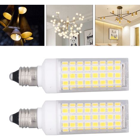 Ampoule LED céramique E11, ampoule LED 10W à intensité variable, culot E11, 102 LED, AC100-120V (1/5)
