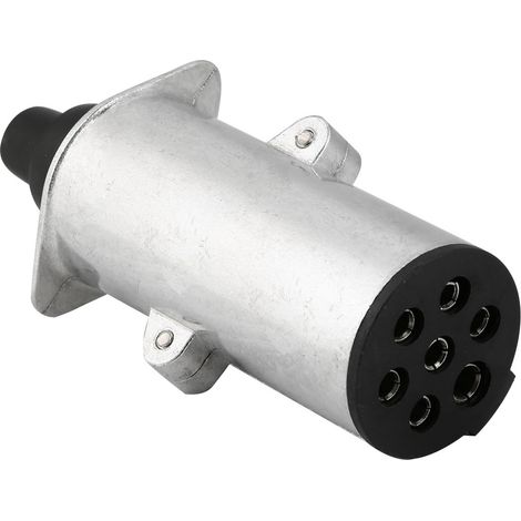 Connecteur de remorque 24V 7 broches type N pour camion, caravane, prise d'attelage adaptateur (1/5)