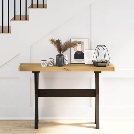 Maison Exclusive - Tavolo Consolle NOAIN Gambe Forma X 120x30x75 cm Legno Massello