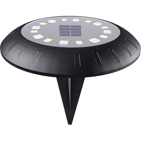 Solar Ground Lights - LED Disc Puck Lights - Waterproof Outdoor Landscape Lighting for Pathway Garden Lawn Walkway - 8 pcs (1/5)